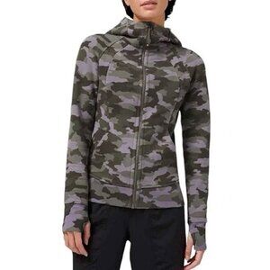 Lululemon Camo Scuba Zip Hoodie 8 Purple
